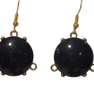 Black Large Bubble Earrings